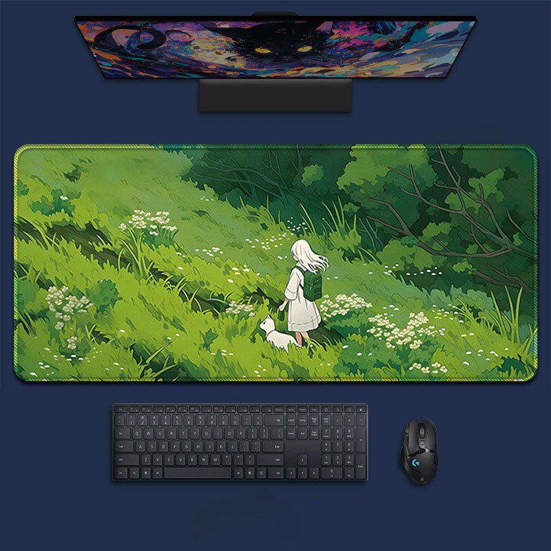 Desk Setup Natural - Большой игровой коврик для мыши с
