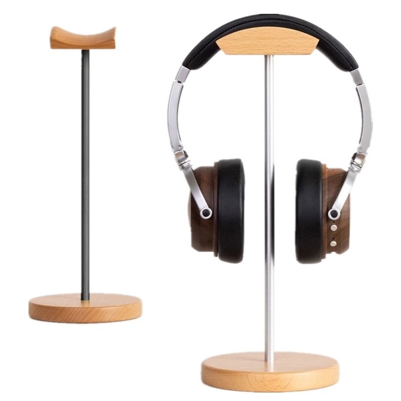 Desk Setup Desk - Подставка для наушников из черного ореха