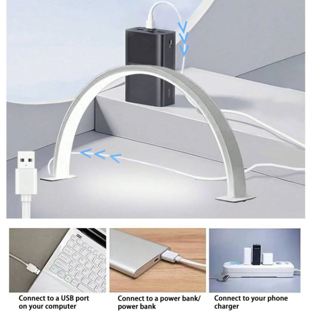 Desk Setup Lighting - Лампа для маникюра 40/66 см, светодиодная