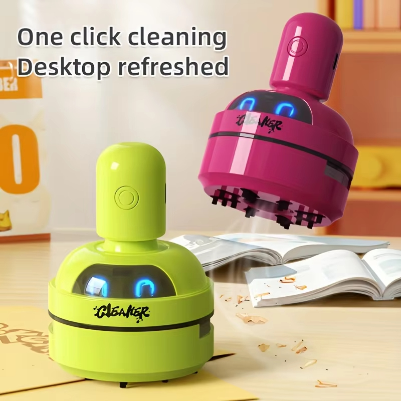 Desk Setup Clean - Мини-настольный пылесос, портативный USB перезаряжаемый 3-скоростной