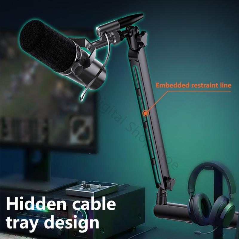 Desk Setup With Mic - 96BA Гибкая алюминиевая подставка для микрофона,
