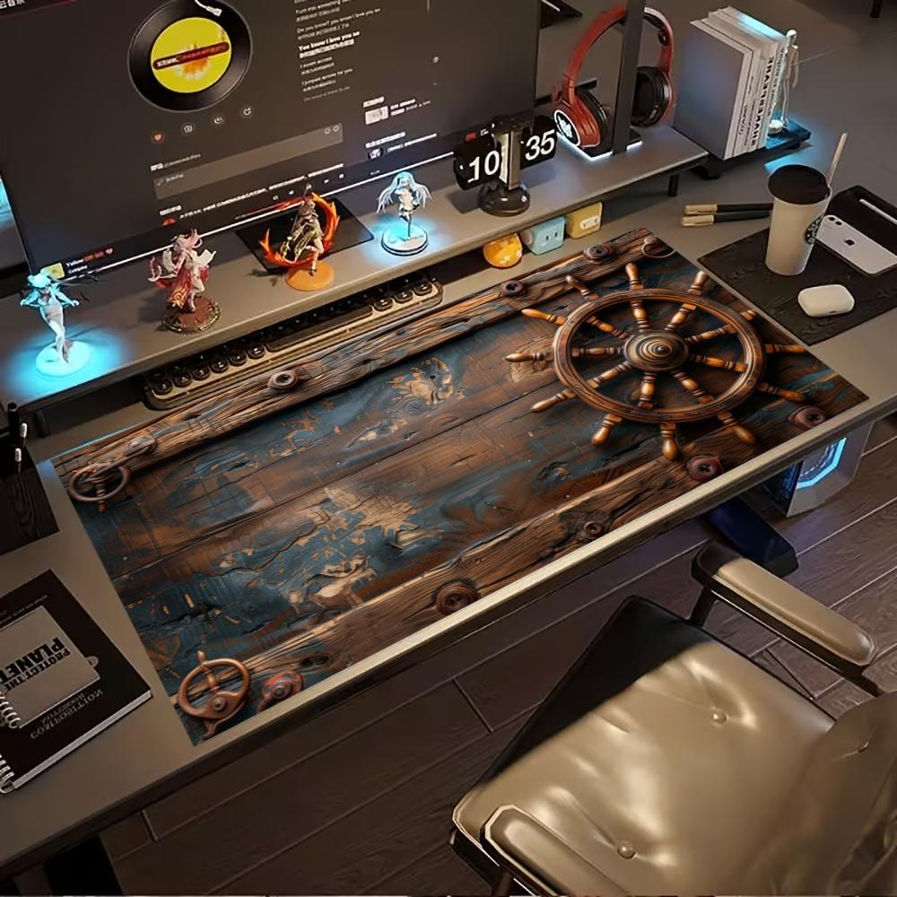Desk Setup Pc And Laptop - Винтажный коврик для мыши с изображением