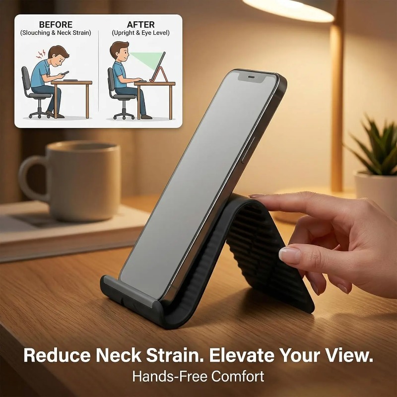 Гибкий складной силиконовый де – обзор и цена Desk Setup Stand