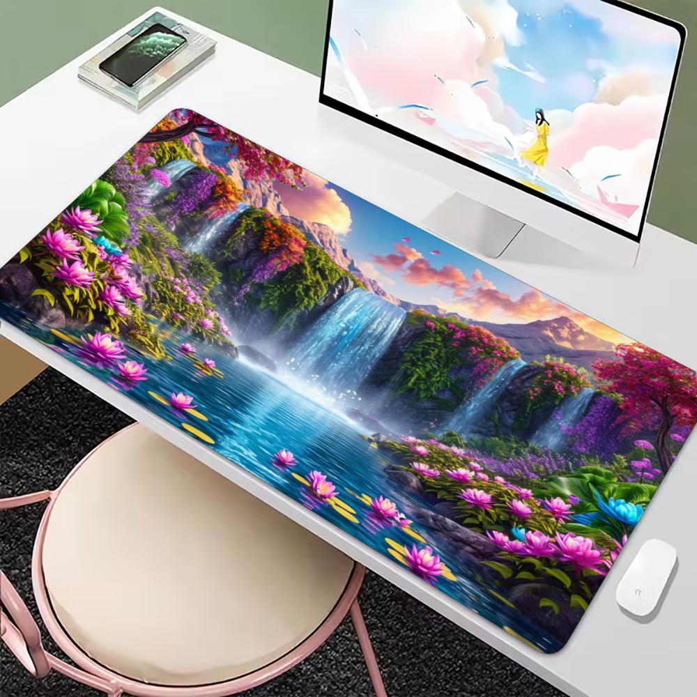 Красочный коврик для мыши с из – обзор и цена Desk Setup Natural