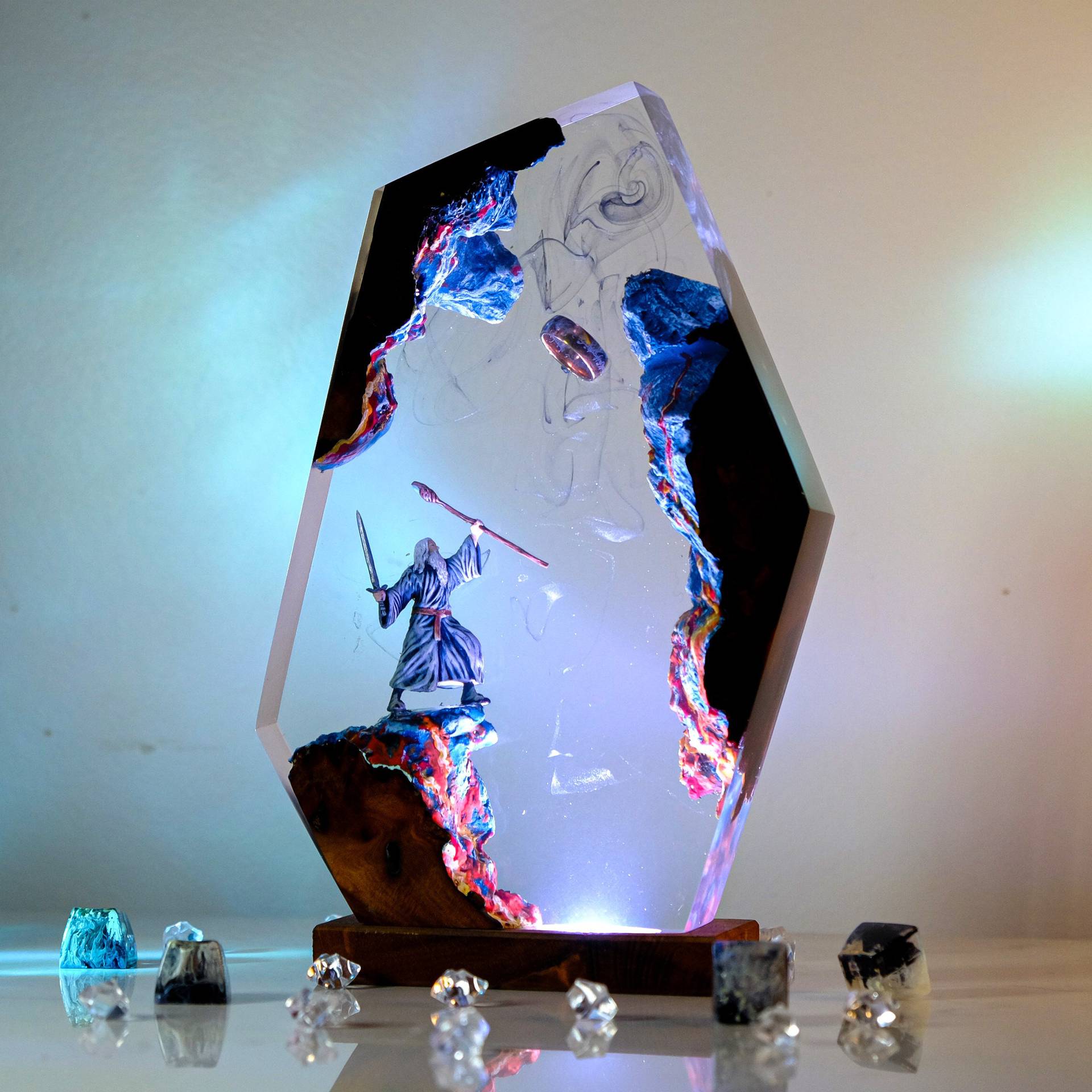 Настольная лампа-фигурка из см – обзор и цена Desk Setup Lighting