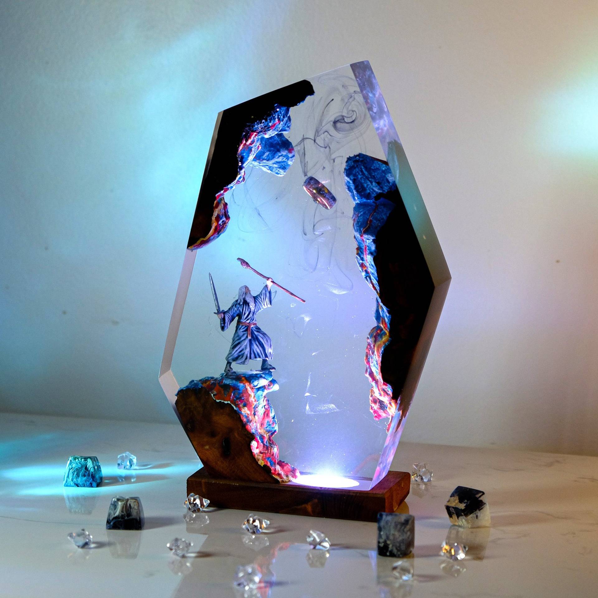Настольная лампа-фигурка из см – обзор и цена Desk Setup Lighting