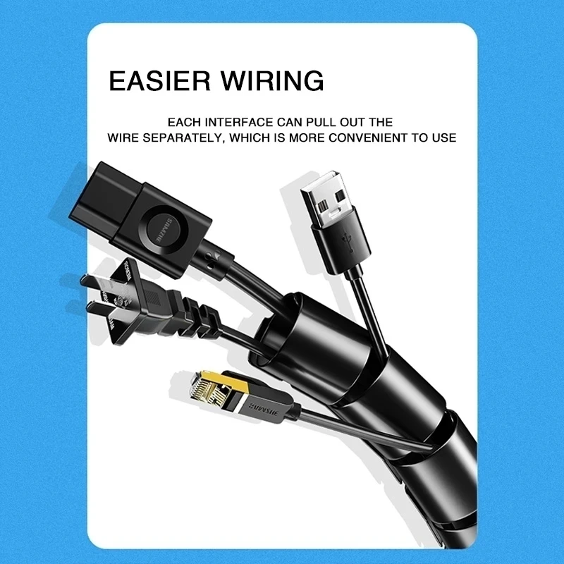 Кабельный органайзер длиной 2  – обзор и цена Desk Setup Cable Management