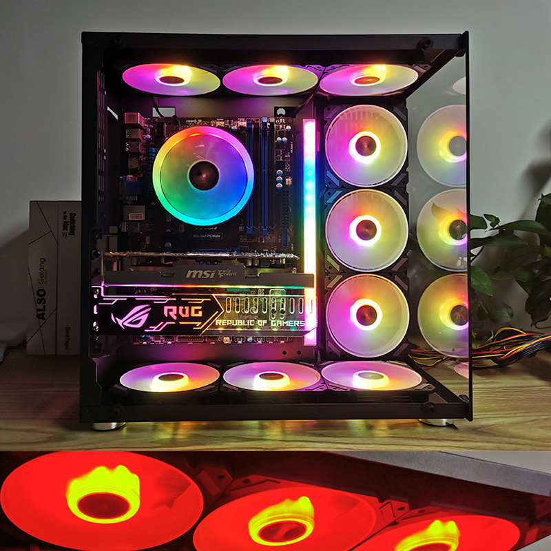 Вентилятор корпуса ARGB 120 мм – обзор и цена Desk Setup Lighting