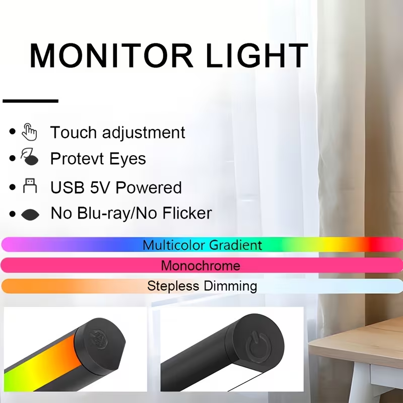 Светодиодная лампа для монитор – обзор и цена Desk Setup Lighting